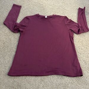 Kyodan Women's Long Sleeve Burgundy Top
